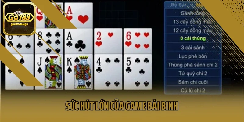 Sức hút lớn của game bài binh